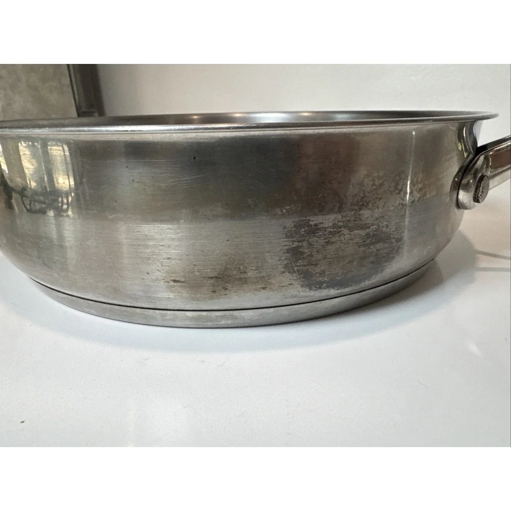 IL Mulina Tri Ply Stainless Steel Sautee Pan 5.5 quart 2 handle Induction